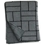 Warm Home Ivory Black Burgundy Geometric Knitted Blanket Soft Luxury Bedspread Cobertor Vintage Artistic Throw Sofa Bedding - Image 6