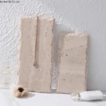 Wabi Sabi style natural cave stone flat plate Irregular edged beige cave stone tray Aromatherapy perfume jewelry storage tray - Image 3
