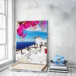 Landscape Painting Wall Art Mediterranean Sea Poster Modular Santorini Greece Pictures Canvas Prints Home for Living Room Decor - Image 2