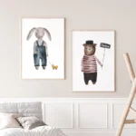 Charming Animal Alphabet Canvas Prints for Kids' Rooms - Image 4