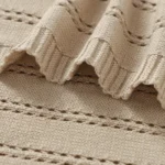 90*70cm Cotton Baby Receiving Blankets for Newborn Girls & Boys Super Soft Dual-Use Crib Nap Stroller Bedding Cradle Quilt Solid - Image 4