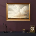 Vintage Cloud and Birds Poster Sky Landscape Canvas Painting Print Wall Art Picture for Living Room Home Decoration Mural - Image 3