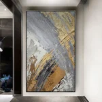 Vibrant Hand-Painted Acrylic Abstract Wall Art for Modern Spaces - Image 6