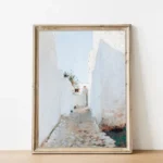 Vintage Rustic Greek Village Architecture Coast Landscape Poster Canvas Painting Wall Art Pictures Home Interior Decor - Image 5
