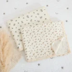 120X150CM Summer Floral Muslin Baby Blankets Baby Swaddle Wrap Receiving Blankets Soft Sleeping Bed Crib Quilt Stroller Blanket - Image 4