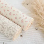 120X150CM Summer Floral Muslin Baby Blankets Baby Swaddle Wrap Receiving Blankets Soft Sleeping Bed Crib Quilt Stroller Blanket - Image 3