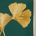 Golden Ginkgo Leaf Crafts Leaves Sculpture Nordic Iron Art Livingroom Decor Home Decoration Accessories Office Desktop Ornaments - Image 3