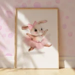 Whimsical Ballerina Bunny Canvas Set for Girls' Rooms - Image 5