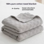 Minimalist 100% Cotton Blanket for All-Season Comfort 150 x200 cm - Image 4