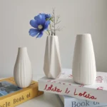White Ceramic Vases Nordic Decorative Vasen Ornaments Home Living Room Decor Flower Arrangements Sketching Props Desktop Decor - Image 5