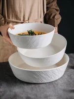 Large Size Cerc Soup Bowl Japanese Sle High Capaci Clear Soup Bowl for Boiled Fi cious Suan Cai Fi Bowl - Image 4
