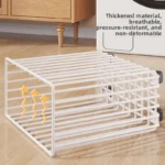 Mobile Laundry Hamper with Wheels Batoom Dir Clothes Basket Iron Material Japanese Sle Home Storage Organizer - Image 3