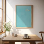 Serene Nordic Pool Scene Canvas Art for Relaxing Spaces - Image 4