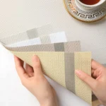Placemats Set of 4/6 Heat Resistant Stain Resistant Non-Slip Woven Vinyl Insulation Placemats, Washable Durable Table Mats - Image 4