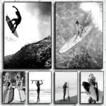 Vintage Hawaii Surfboard Canvas Art for Beach Lovers