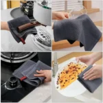 Ultra-Soft Cotton Kitchen Towel Set - 4 Colors for Easy Cleanup - Image 5