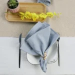 Cotton Linen Thicken Colorful Cloth Napkins,Reusable Fabric Placemat,for Kitchen Dining Hotel Restaurant Serving Table Decor - Image 6