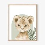 Nordic Modern Cute Animal Elephant Giraffe Cat Prints Canvas Painting Poster For Living Room Play Room Kids Room Home Decor - Image 4