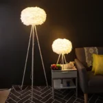 ABEL A Nordic Feather Floor Lamp Romantic Art Family a Living Girls' Room Bedroom Creativity LED Decorative Standing Light
