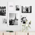 Fashionable Black and White Posters in Paris Retro Architecture Eiffel Tower Canvas Prints Nordic Living Room Decoration - Image 2