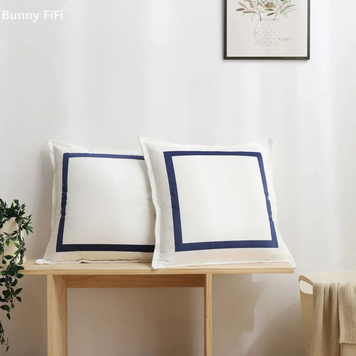 Simple Printed Cushion Cover Velvet Black Blue Square Soft Home Decoration Pillow Case Cozy Living Room Bedroom 45x45cm 40x40cm - Image 6