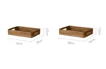 Rectangle Rattan Storage Basket Groceries Tea Set Tray Bread Fruit Basket Home Use Living Room Handmade Weave Organize Tray - Image 6