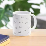 Playful Boob Print Mug - Perfect for Coffee Lovers' Humor