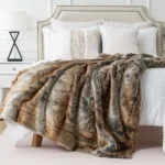 Luxury Battilo Faux Fur Throw Blanket - Cozy Winter Comfort