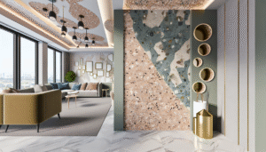 Accent Walls With Terrazzo Finishes