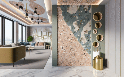 Accent Walls With Terrazzo Finishes