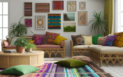 Bohemian Decor With Layers Of Color