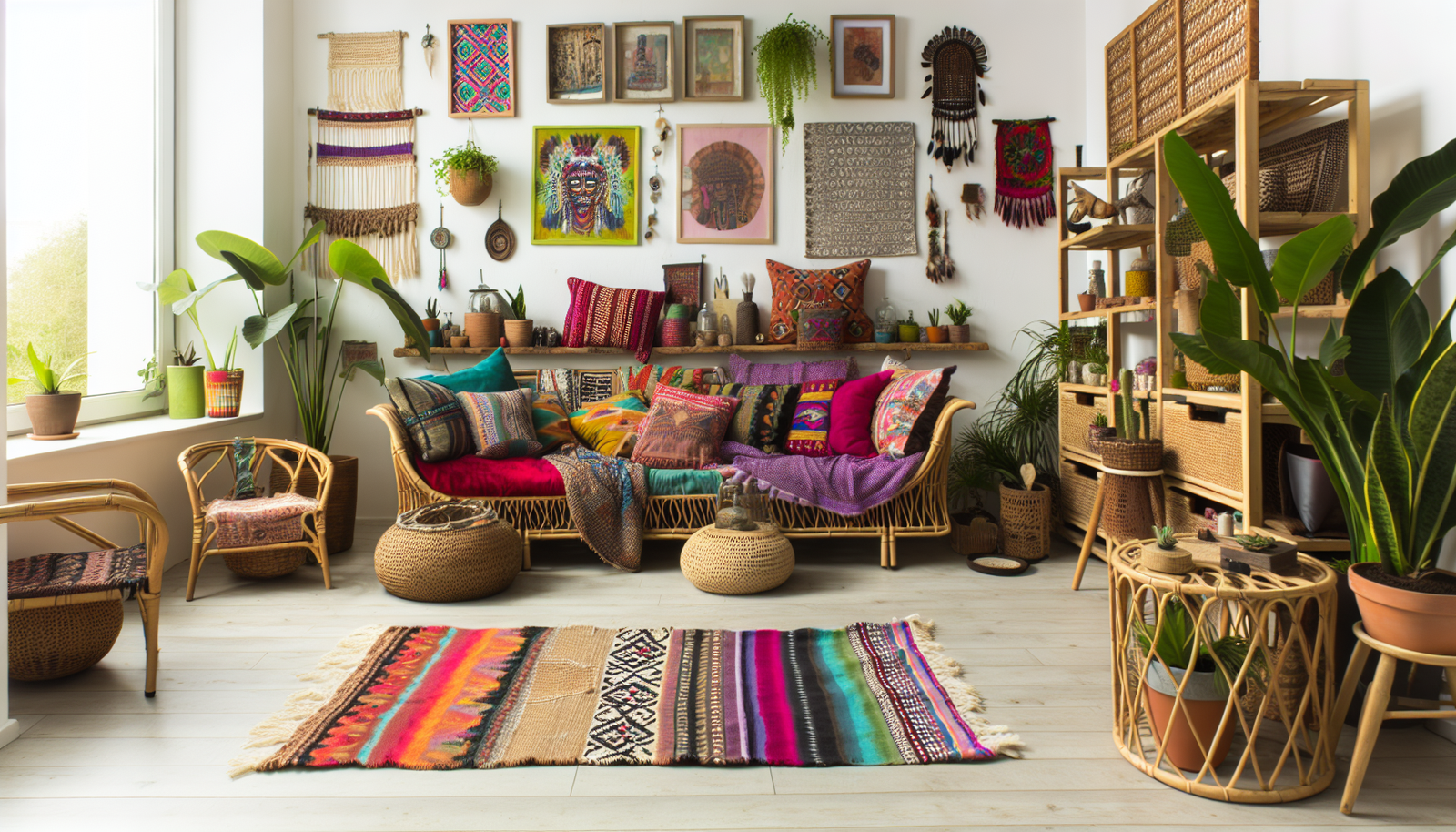 Boho Shelving With Vintage Accessories