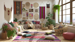 Boho Wall Decor With Macrame Touches