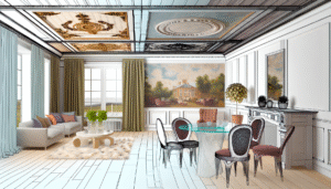 Ceiling Treatments In Farmhouse Interiors