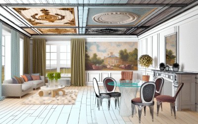 Ceiling Treatments In Farmhouse Interiors