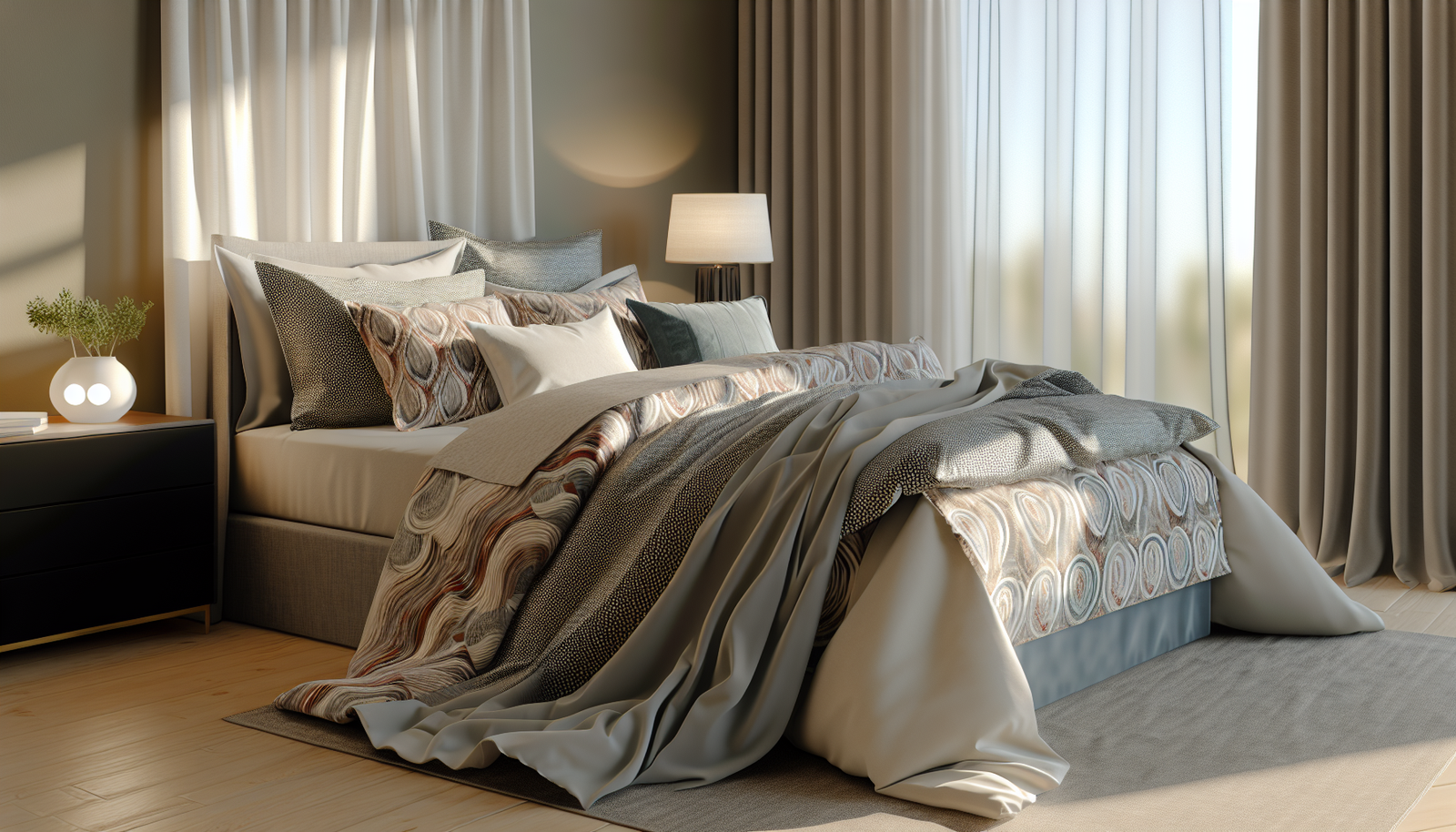 Flowing Coverlets For Elegant Bed Styling