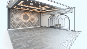 Gypsum Board Ceilings With LED Lights