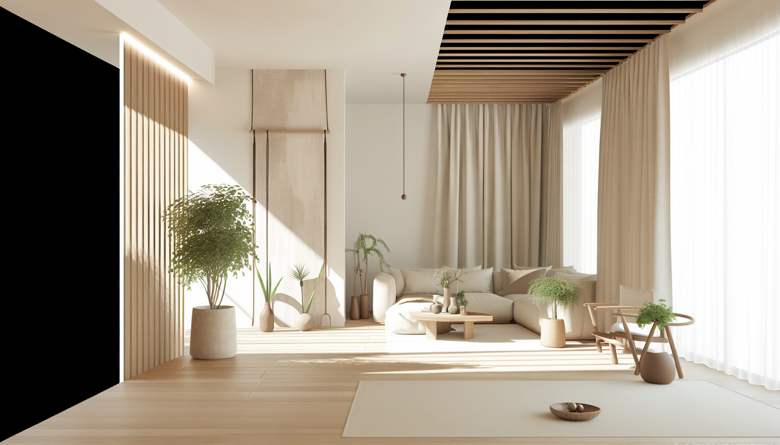 Japandi Style Minimalist Curtains And Blinds