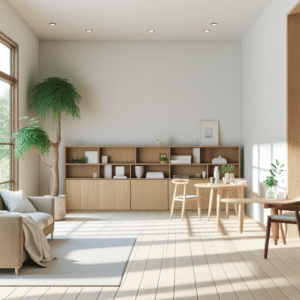 Japandi Style Minimalist Window Treatments