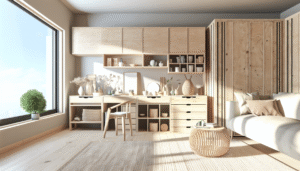 Small Space Solutions Using Natural Textures