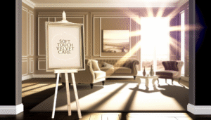 Infographic showing daily soft touch velvet care tips: vacuuming, brushing, sun protection.