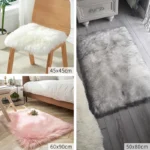 Living Room Fur Carpet Plush Soft Sheepskin Floor Mats Modern Home Decor Bedroom Blankets Imitation Wool Pad White Rugs Doormat - Image 5
