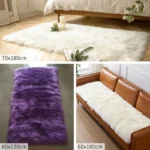 Living Room Fur Carpet Plush Soft Sheepskin Floor Mats Modern Home Decor Bedroom Blankets Imitation Wool Pad White Rugs Doormat - Image 6