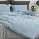 Luxurious French Washed Linen Bedding Set - King Size Comfort