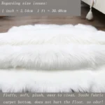 Luxurious Plush Sheepskin Rug for Cozy Home Decor - Image 4