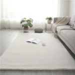 Luxurious Super Soft Faux Rabbit Fur Area Rug for Cozy Spaces
