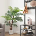 Large Artificial Palm Tree Tropical Fake Plants Green Plastic Palm Leafs Big Monstera Tree Branch For Home Garden Decor - Image 5