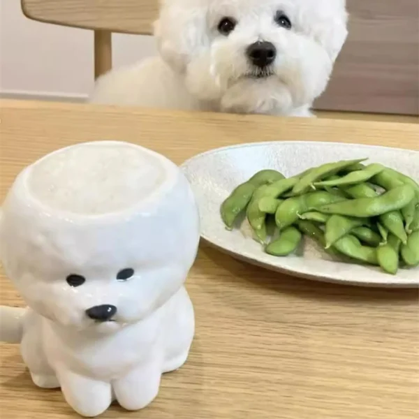 Animal Mug Cute Dog Tea Mug 340ml Ceramic 3D Puppy Novelty Cup For Women Men Dad Lovers On Mothers Day Fathers Day Home