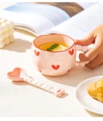 Whimsical Cloud Heart Ceramic Mugs - 250 ML Coffee & Tea Cups - Image 5