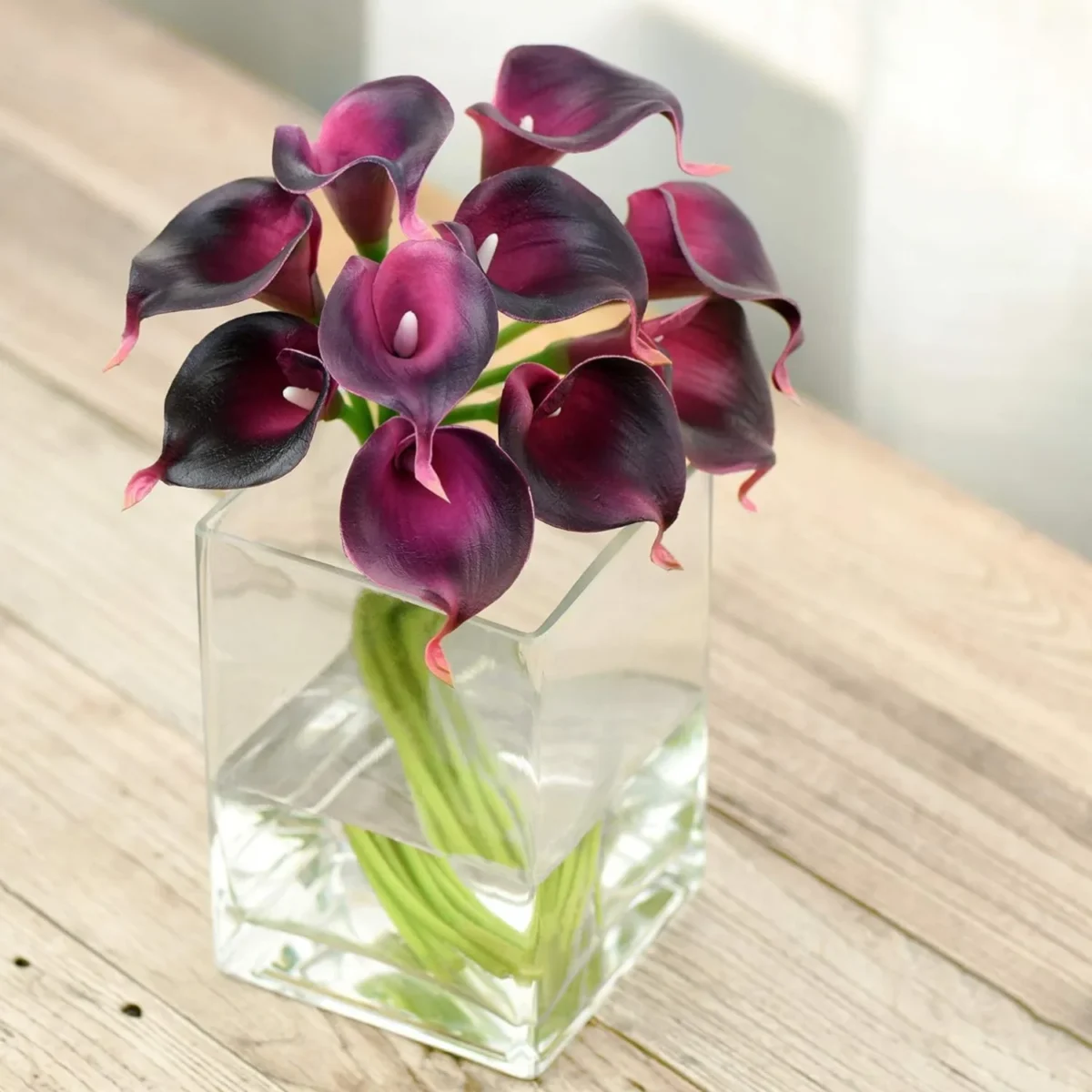5Pcs Artificial Flowers Calla Lily Faux Pu Fake Flowers For Weddings Photography Props Diy Bridal Bouquets Home Room Party Decor - Image 4